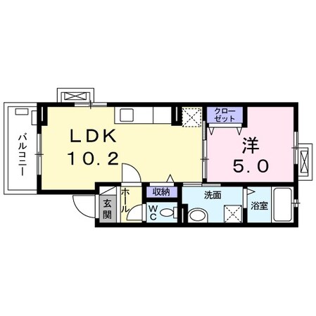 昭和町駅 徒歩13分 2階の物件間取画像